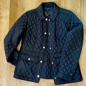 Tommy Hilfiger Black Quilted Button Up Women’s Jacket